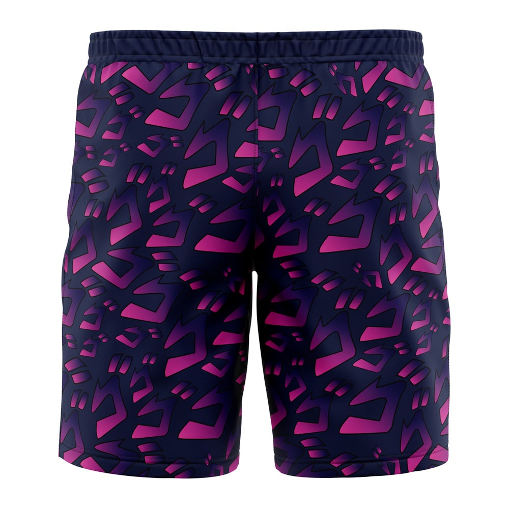 Menacing Aura JoJo's Bizarre Adventure Board Shorts Swim Trunks