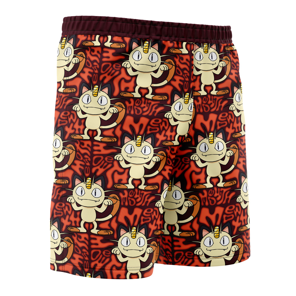 Meowth Pokemon Board Shorts Swim Trunks