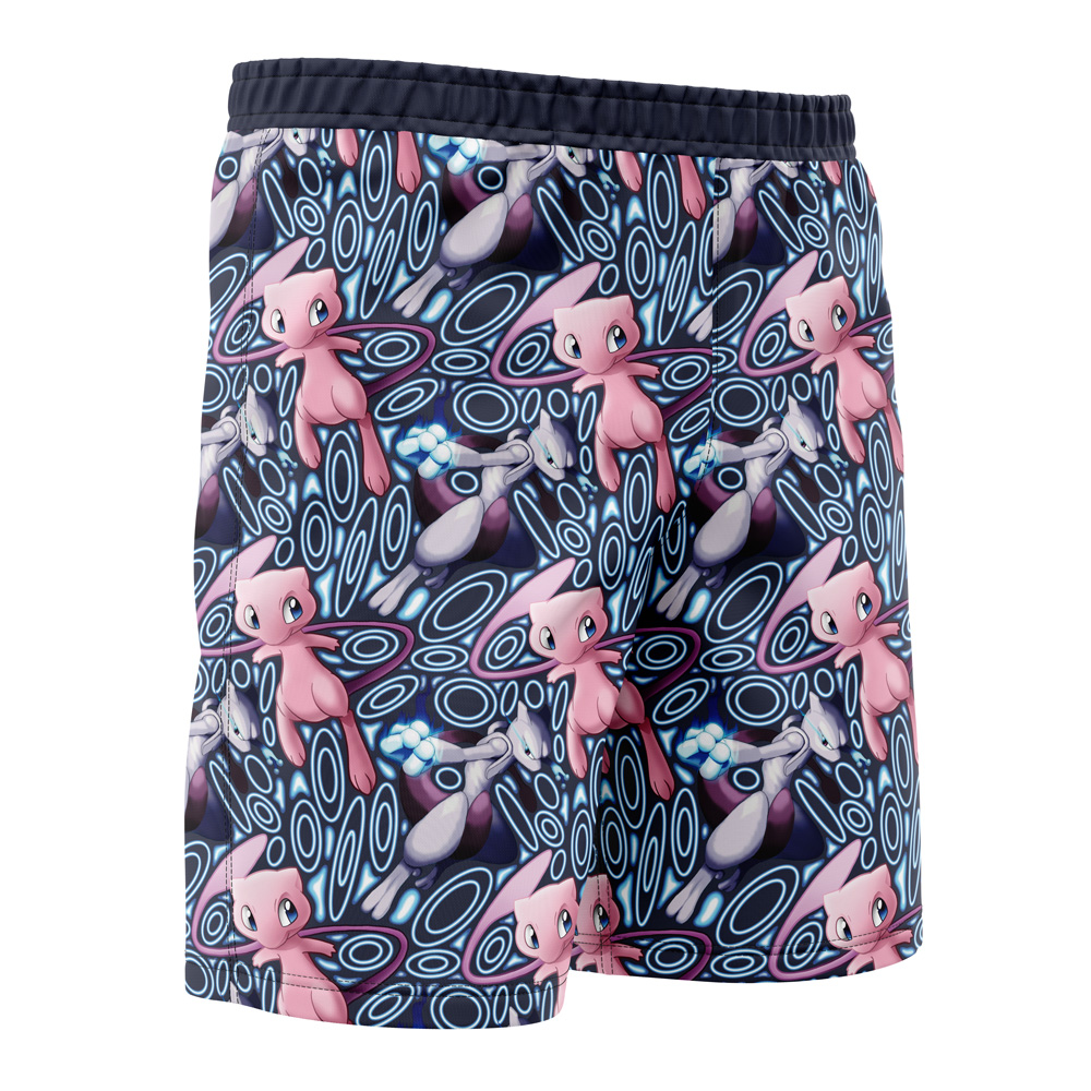 Mew x Mewtwo Pokemon Board Shorts Swim Trunks