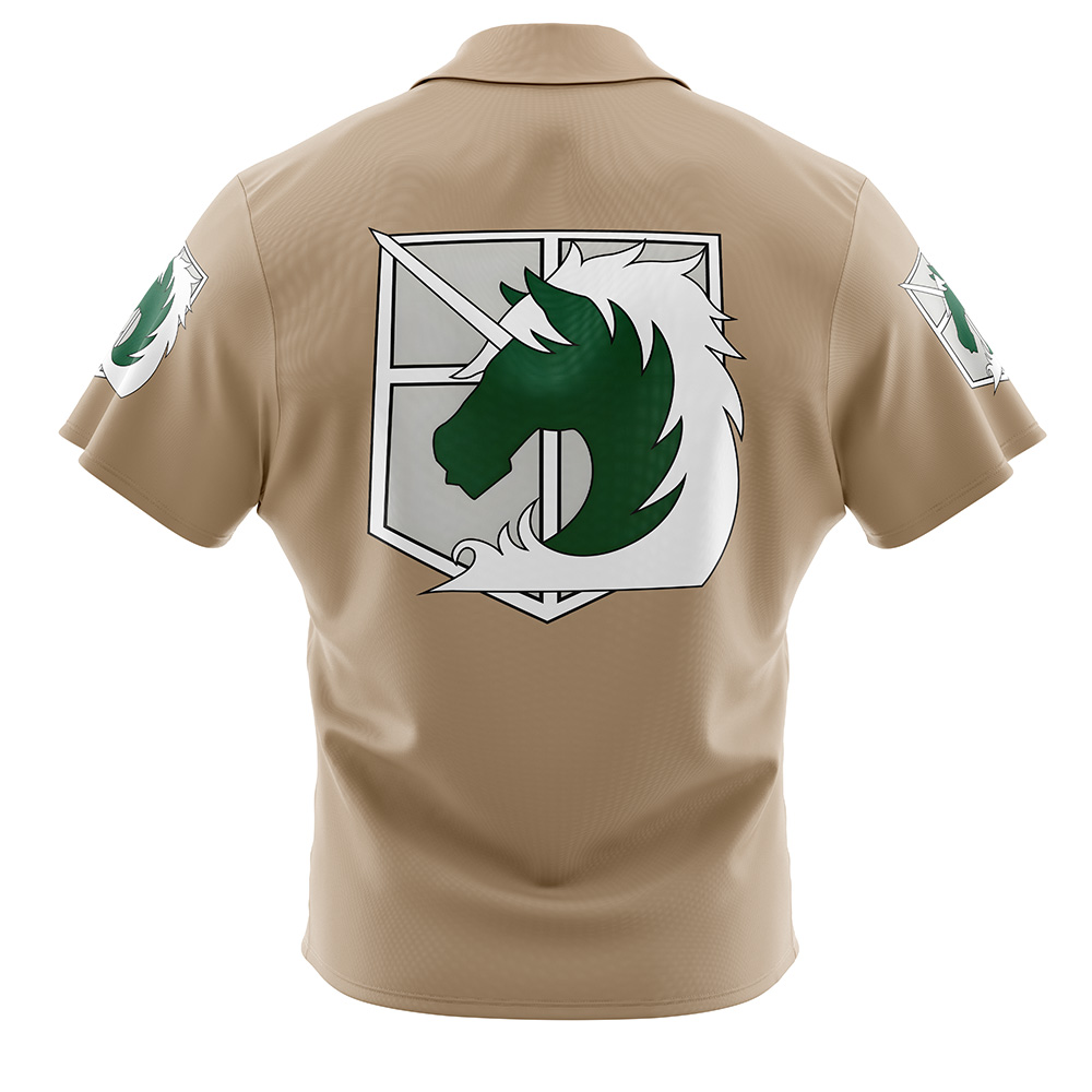 Military Police Attack on Titan Button Up Hawaiian Shirt 980300