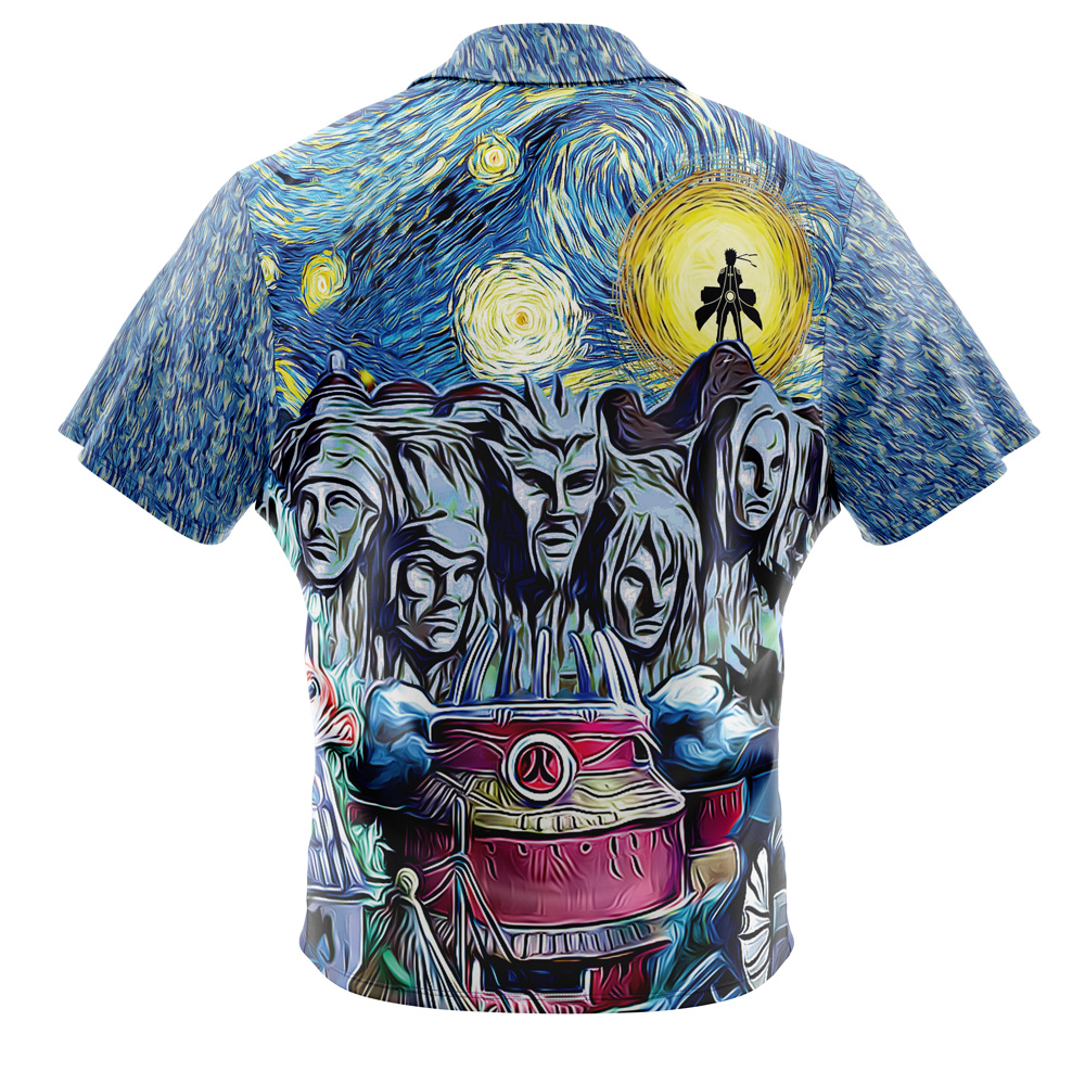 Naruto Starry Ninetails Button Up Hawaiian Shirt