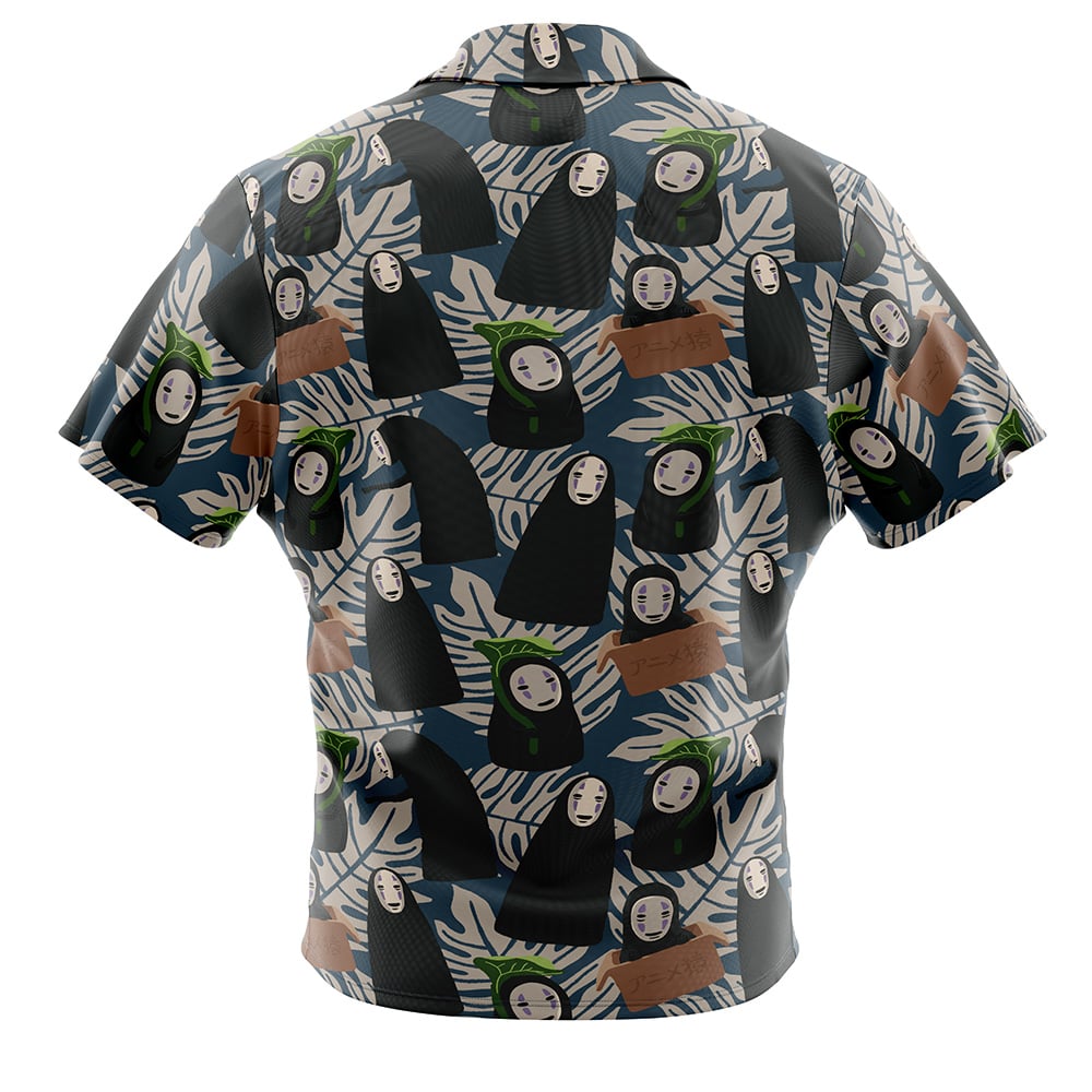 No Face Kaonashi Spirited Away Button Up Hawaiian Shirt