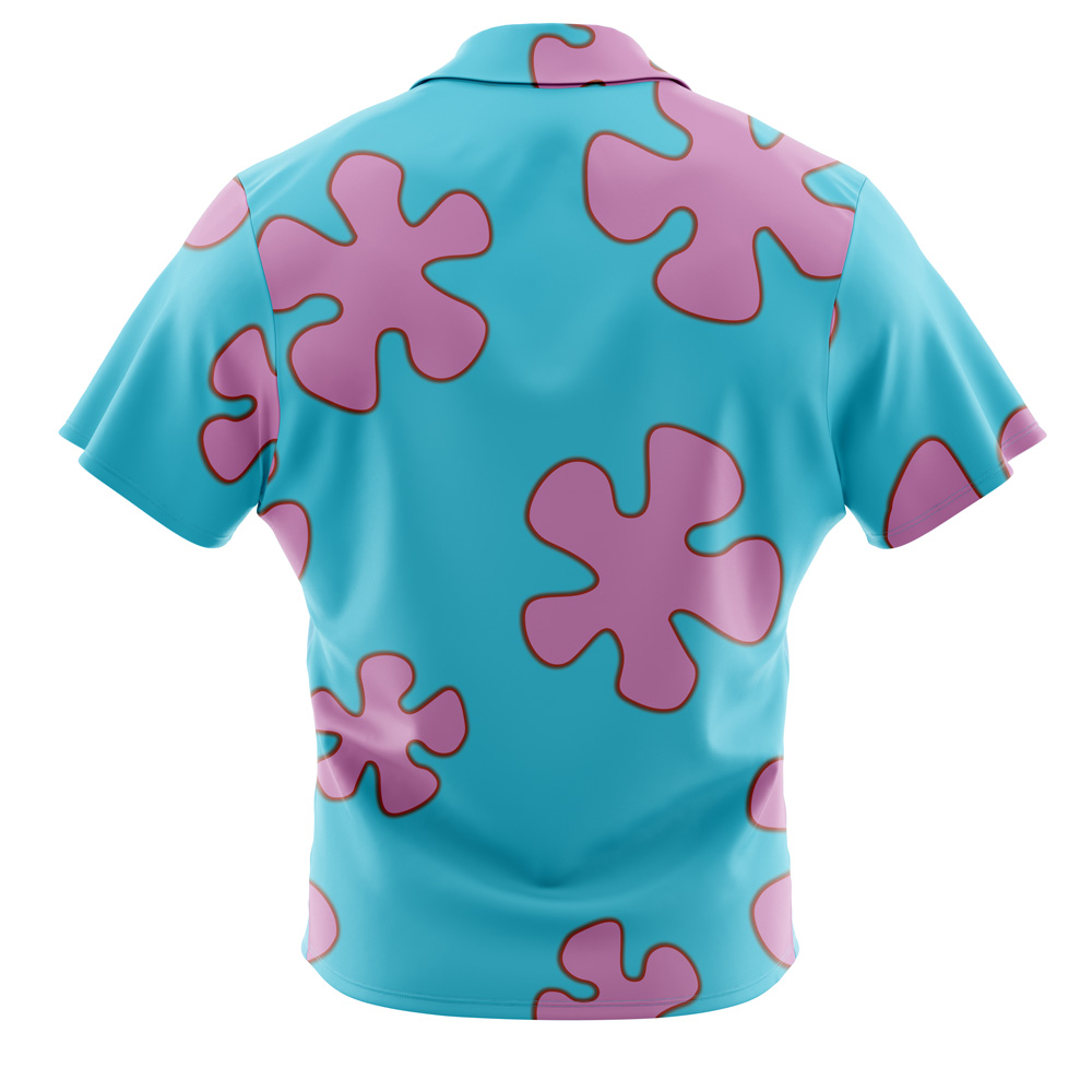 Patrick Star Tiki Land Spongebob SquarePants Button Up Hawaiian Shirt