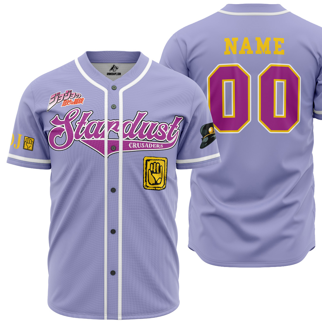 Personalized Stardust Crusaders Jojo's Bizarre Adventure Baseball Jersey
