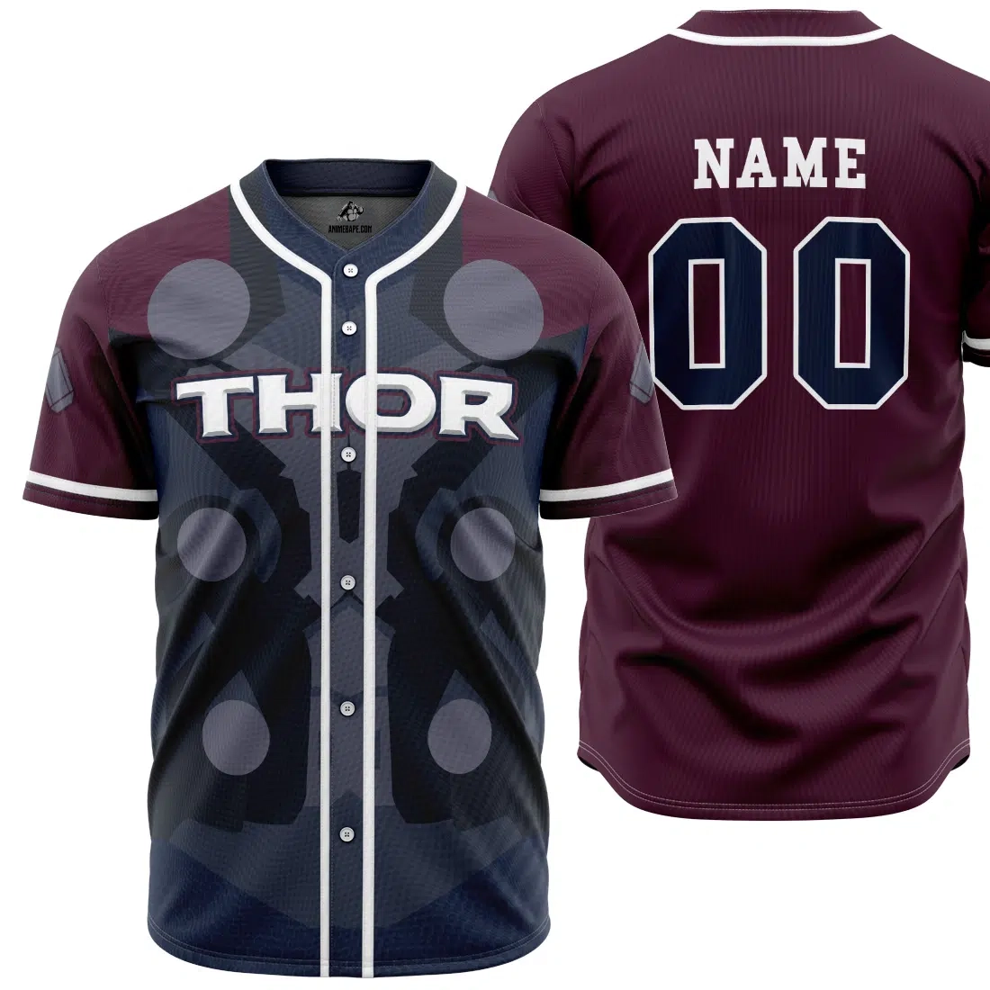 Personalized Thor Marvel Baseball Jersey