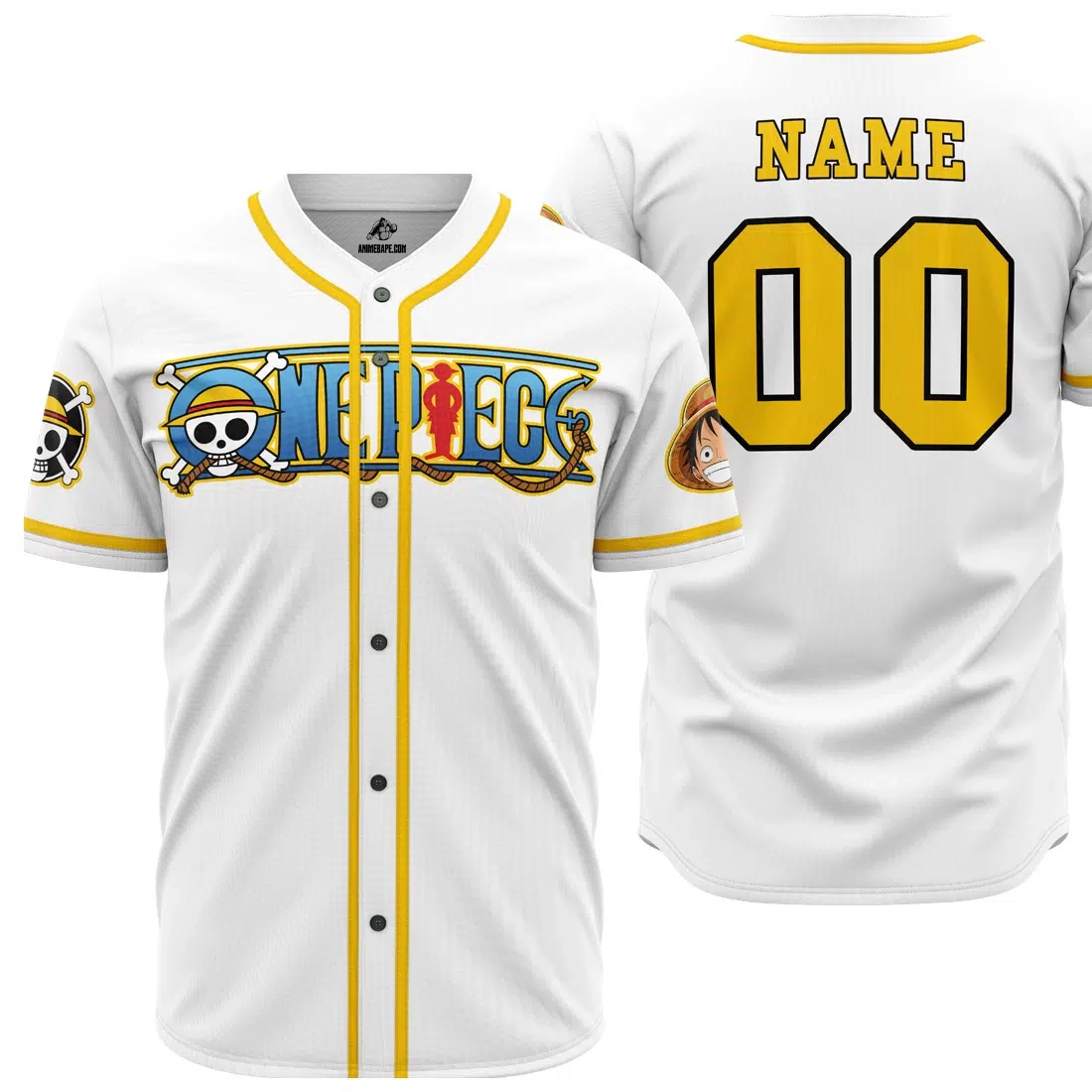 Personalized White One Piece Pirates Baseball Jersey