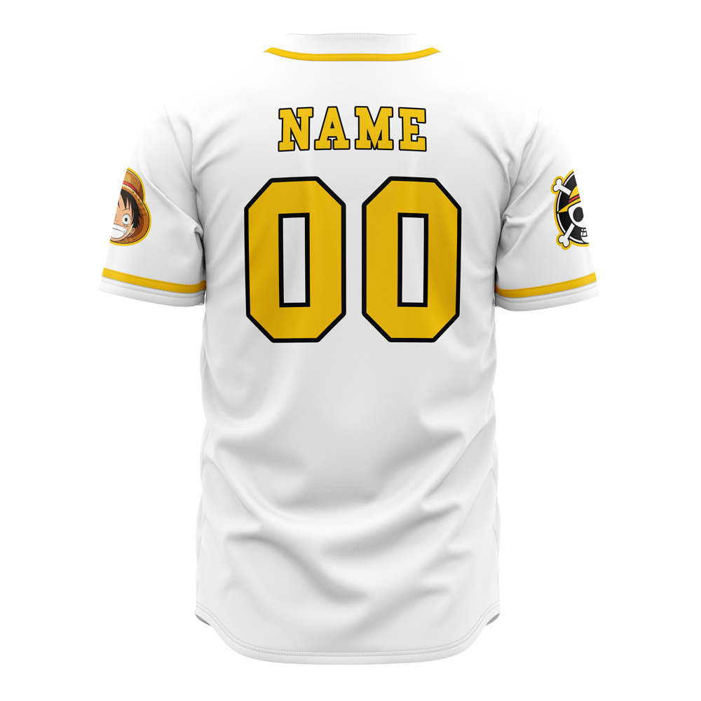 Personalized White One Piece Pirates Baseball Jersey