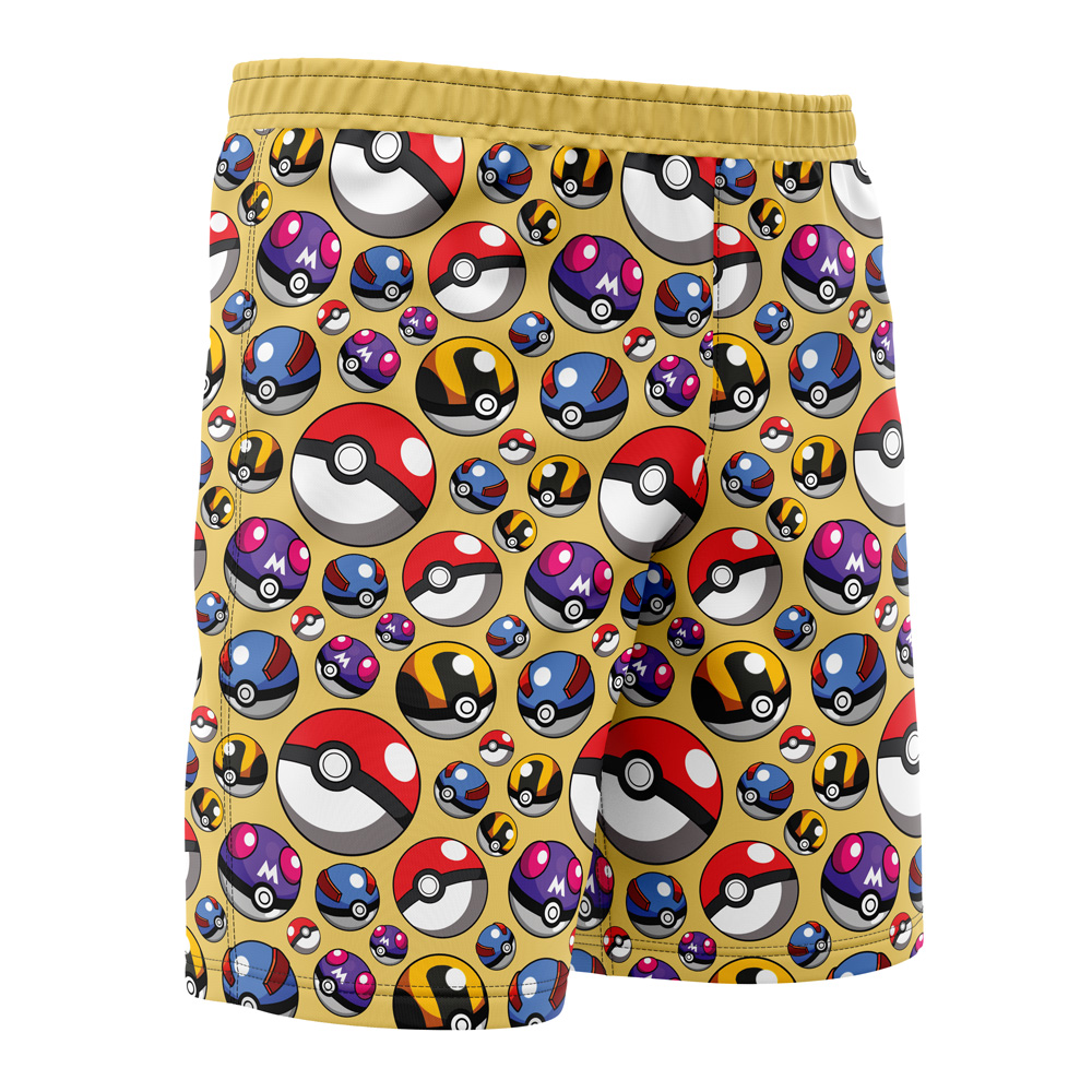 Poke Balls Pokemon Board Shorts Swim Trunks