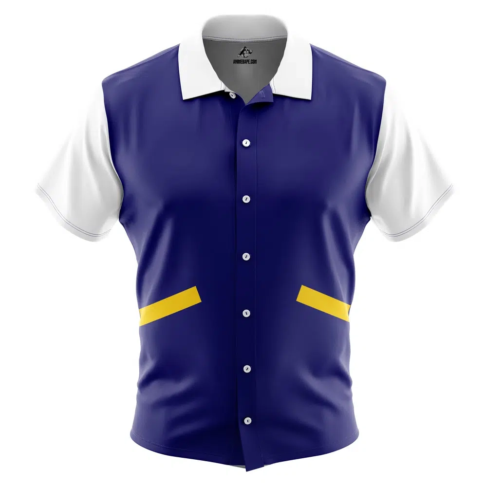 Pokemon Ash Ketchum' First Outfit Button Up Hawaiian Shirt