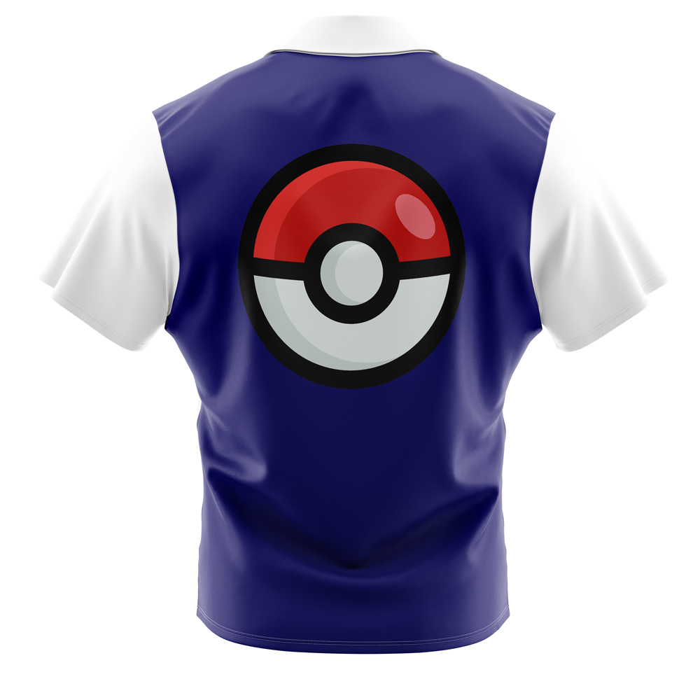 Pokemon Ash Ketchum’ First Outfit Button Up Hawaiian Shirt