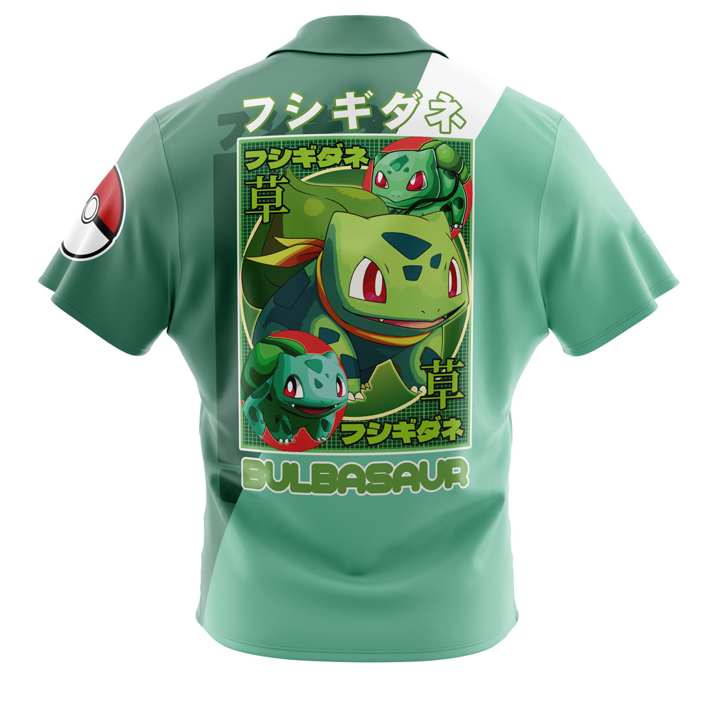 Pokemon Bulbasaur Button Up Hawaiian Shirt