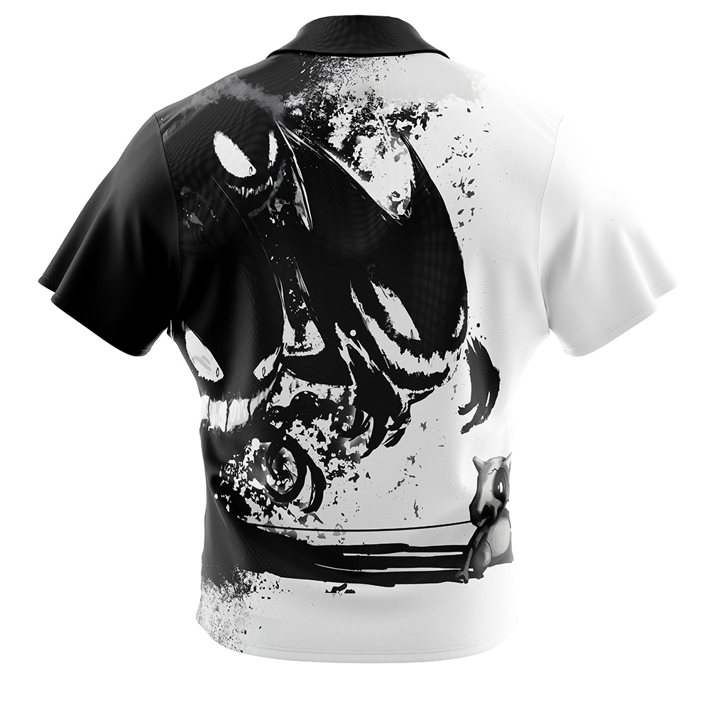 Pokemon Cubone and the Ghosts Button Up Hawaiian Shirt