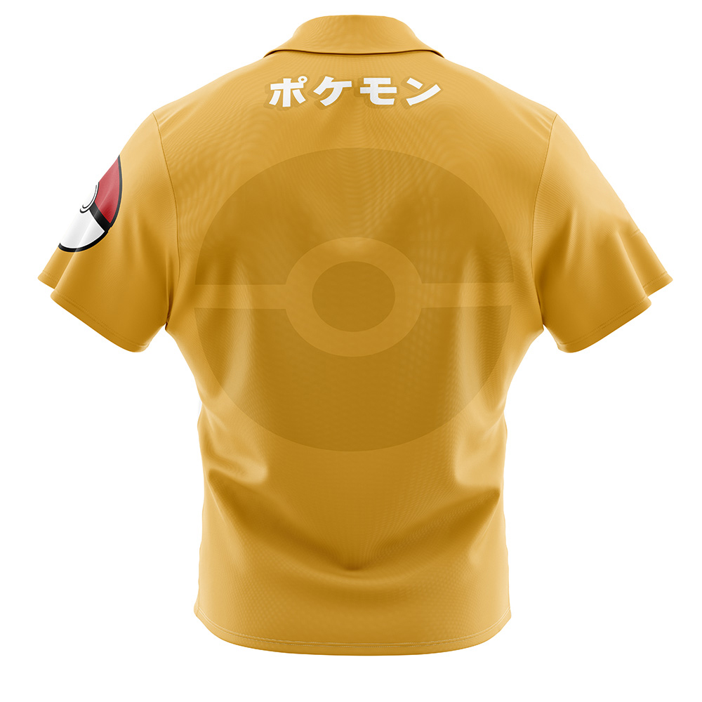 Pokemon Dragonite Face Button Up Hawaiian Shirt