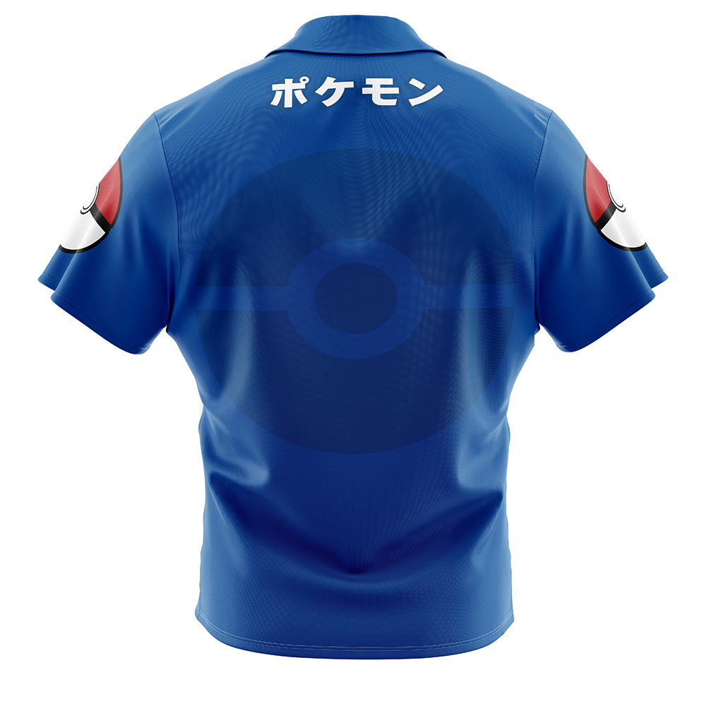 Pokemon Greninja Face Button Up Hawaiian Shirt