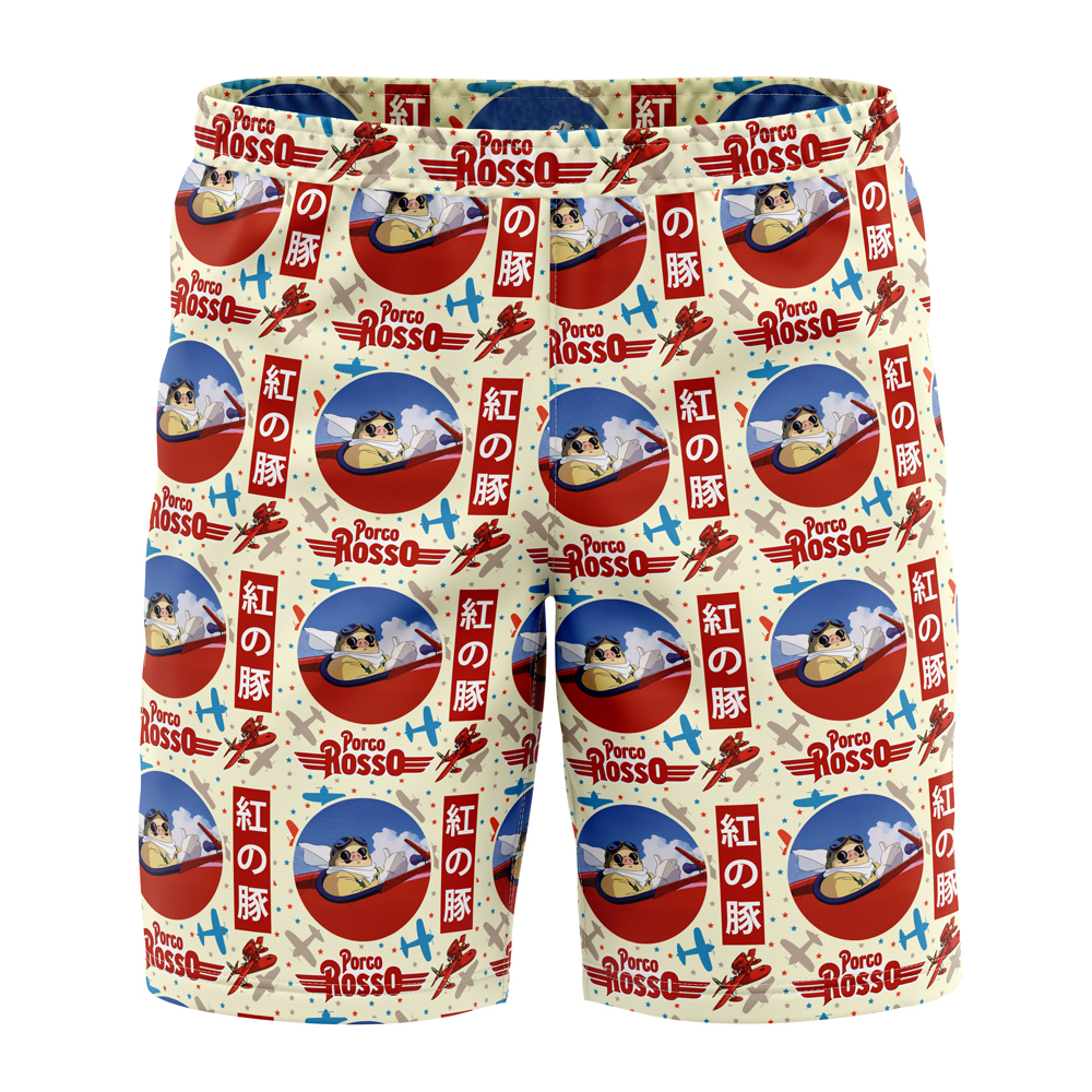 Porco Rosso Studio Ghibli Board Shorts Swim Trunks