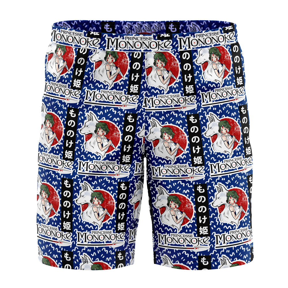 Princess Mononoke Studio Ghibli Board Shorts Swim Trunks