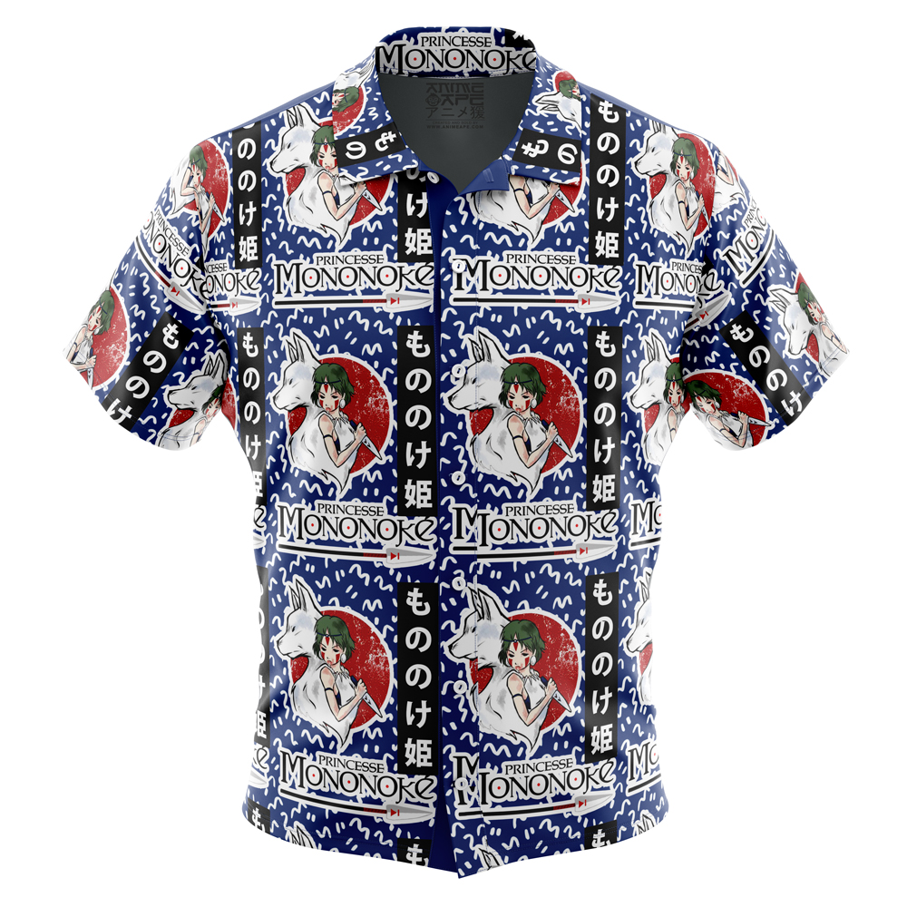 Princess Mononoke Studio Ghibli Button Up Hawaiian Shirt PR-452582