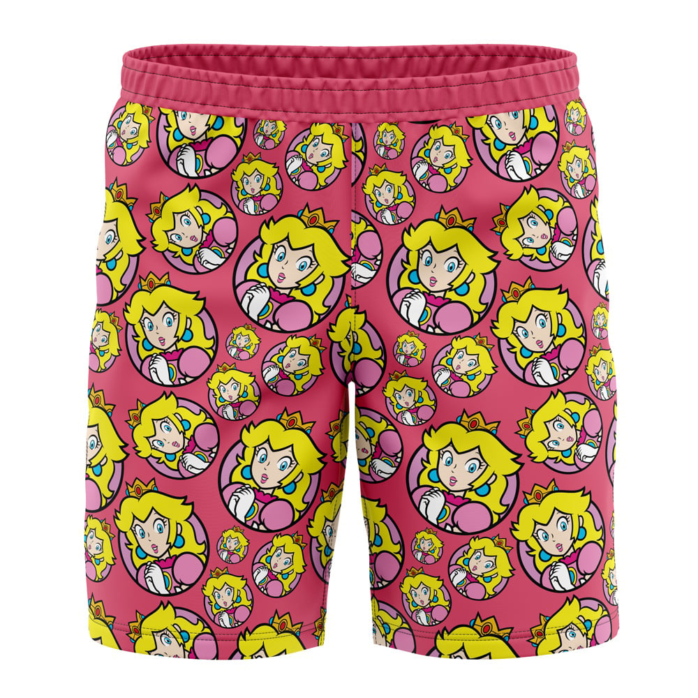 Princess Peach Super Mario Board Shorts Swim Trunks