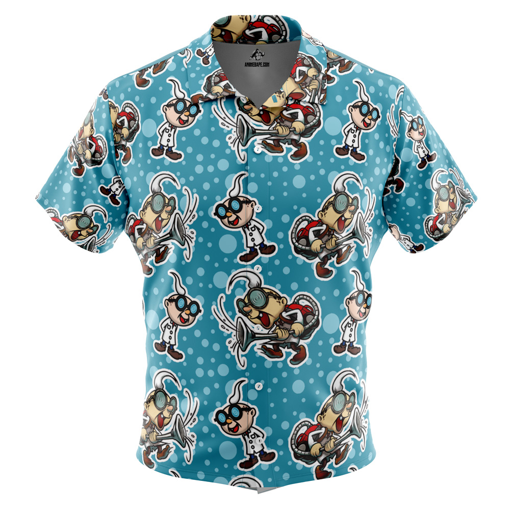 Prof E. Gadd Mario Bros Button Up Hawaiian Shirt