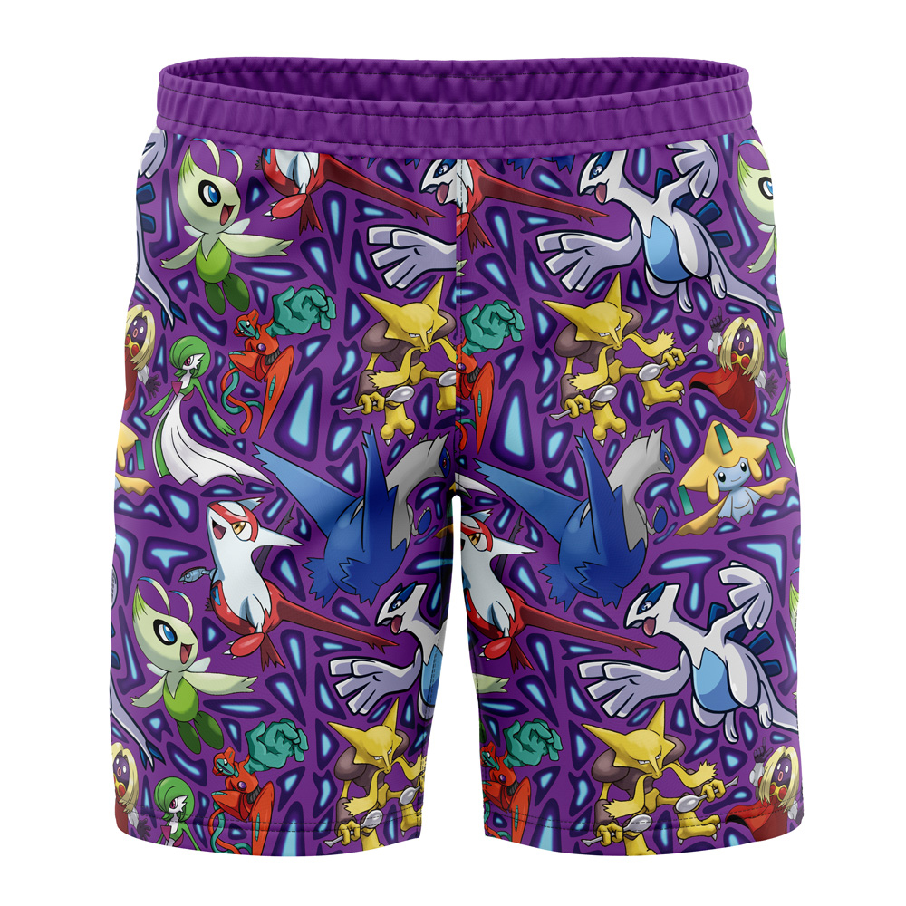 Psychic Type Pokemon Pokemon Board Shorts Swim Trunks