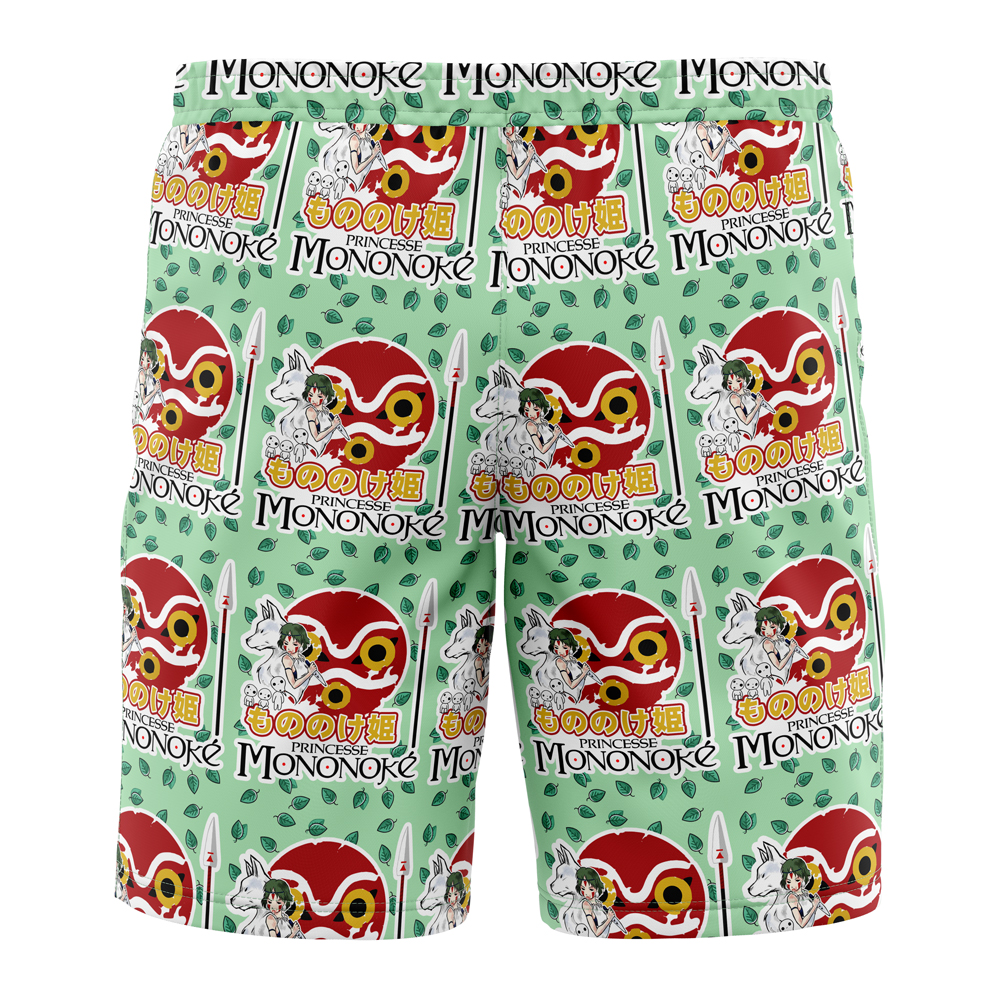 Raging Princess Mononoke Studio Ghibli Board Shorts Swim Trunks