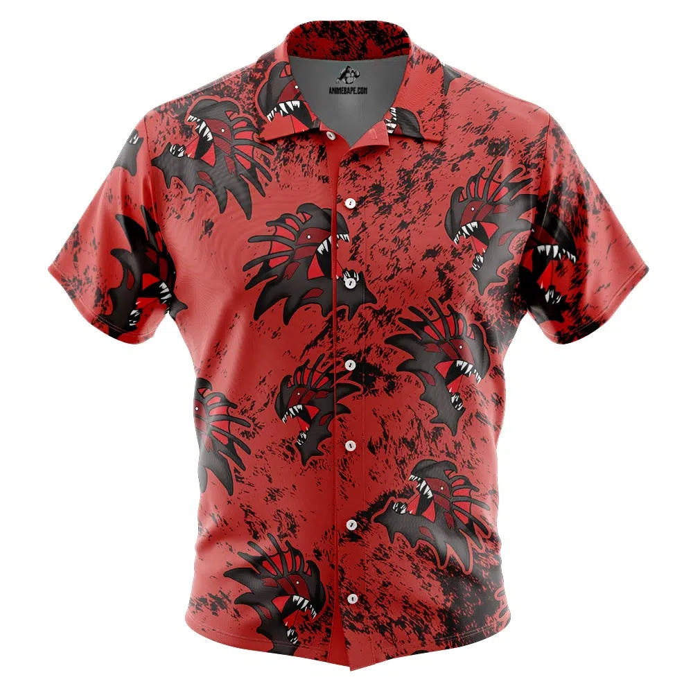 Reaper Pattern ARK Survival Button Up Hawaiian Shirt