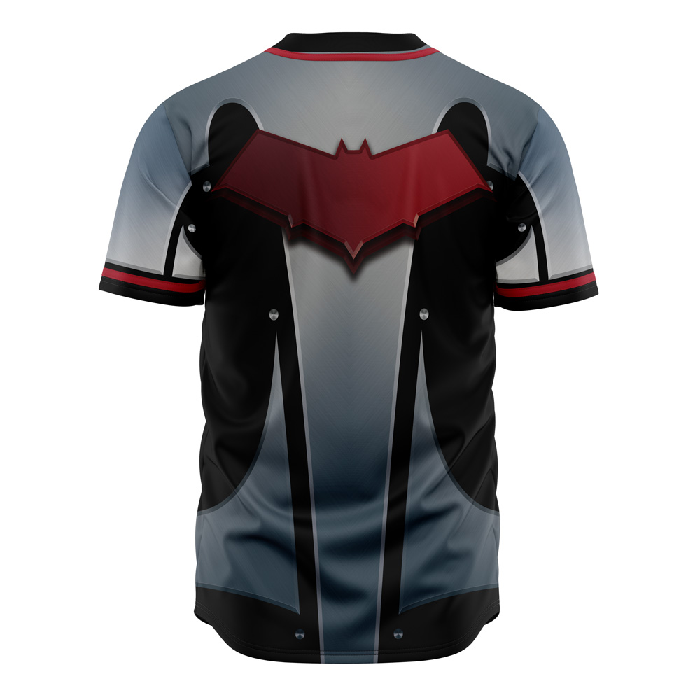 Red Hood Cosplay DC Comics Baseball Jersey