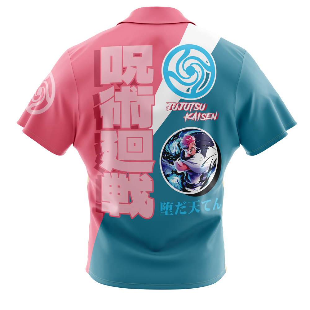 Ryomen Sukuna Jujutsu Kaisen Button Up Hawaiian Shirt