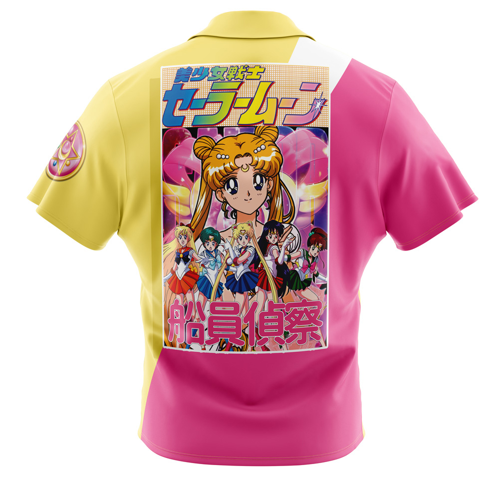 Sailor Scouts Sailor Moon Button Up Hawaiian Shirt