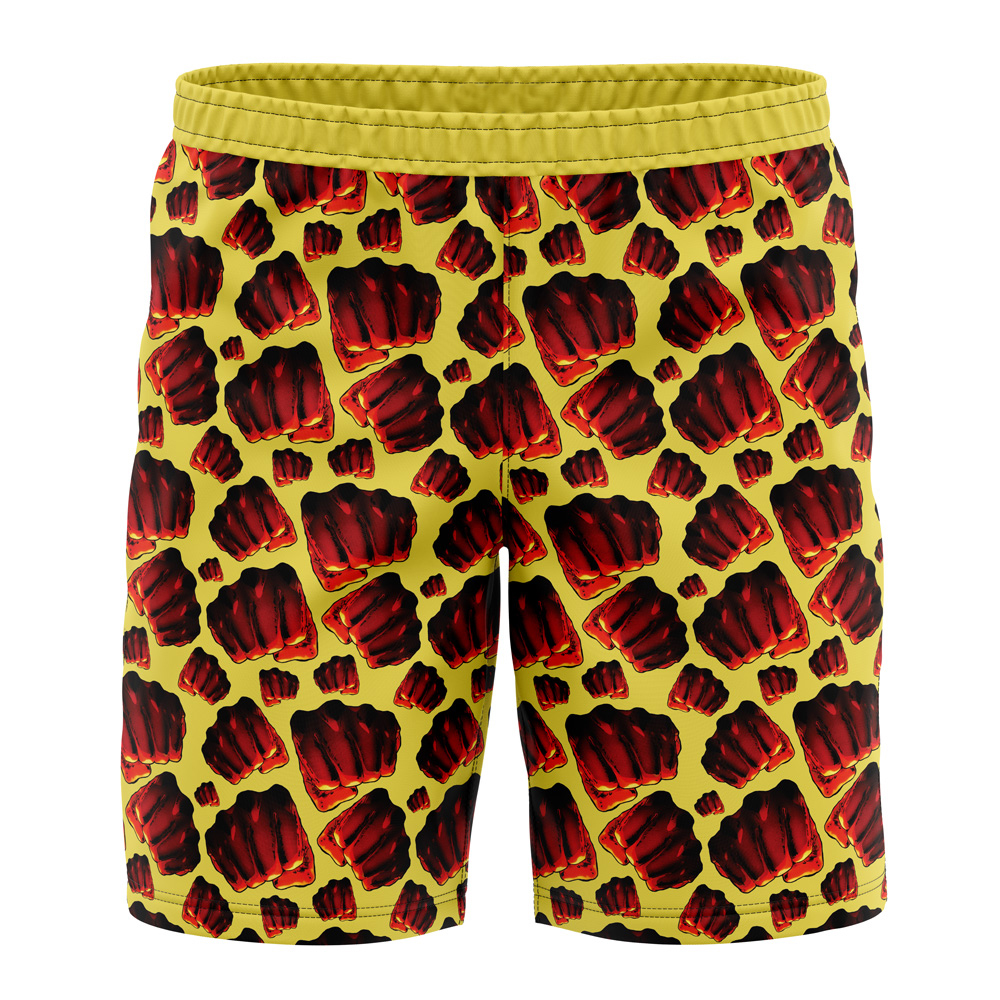 Saitama Fist One Punch Man Board Shorts Swim Trunks