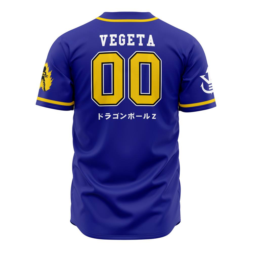 Saiyan Vegeta Dragon Ball Z Baseball Jersey