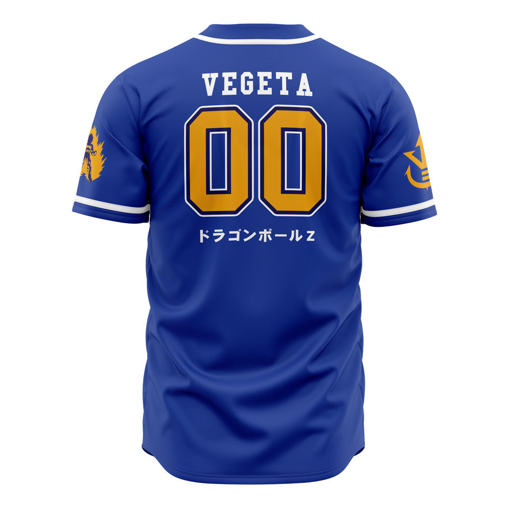 Saiyan Vegeta V2 Dragon Ball Z Baseball Jersey