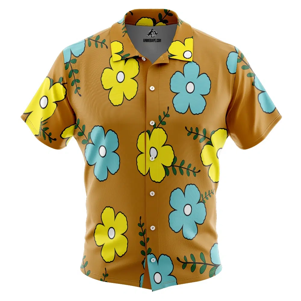 Sanji Egghead Island One Piece Pirates Button Up Hawaiian Shirt