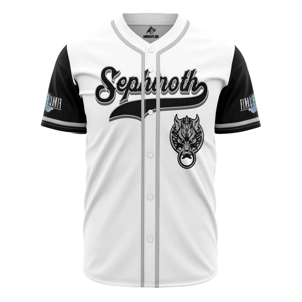 Sephiroth Final Fantasy Baseball Jersey