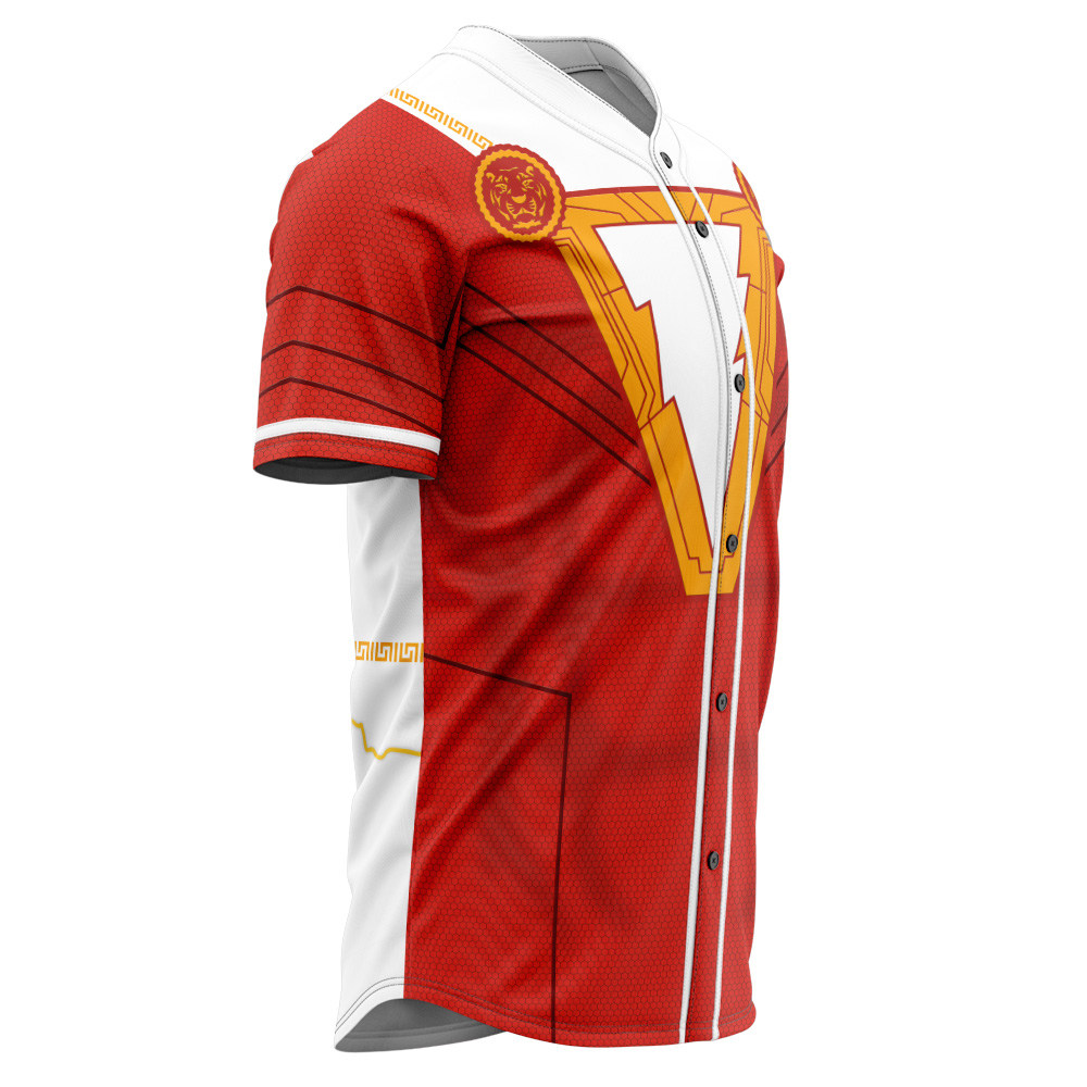 Shazam With Cape DC Comics Baseball Jersey