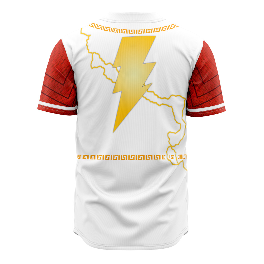 Shazam With Cape DC Comics Baseball Jersey