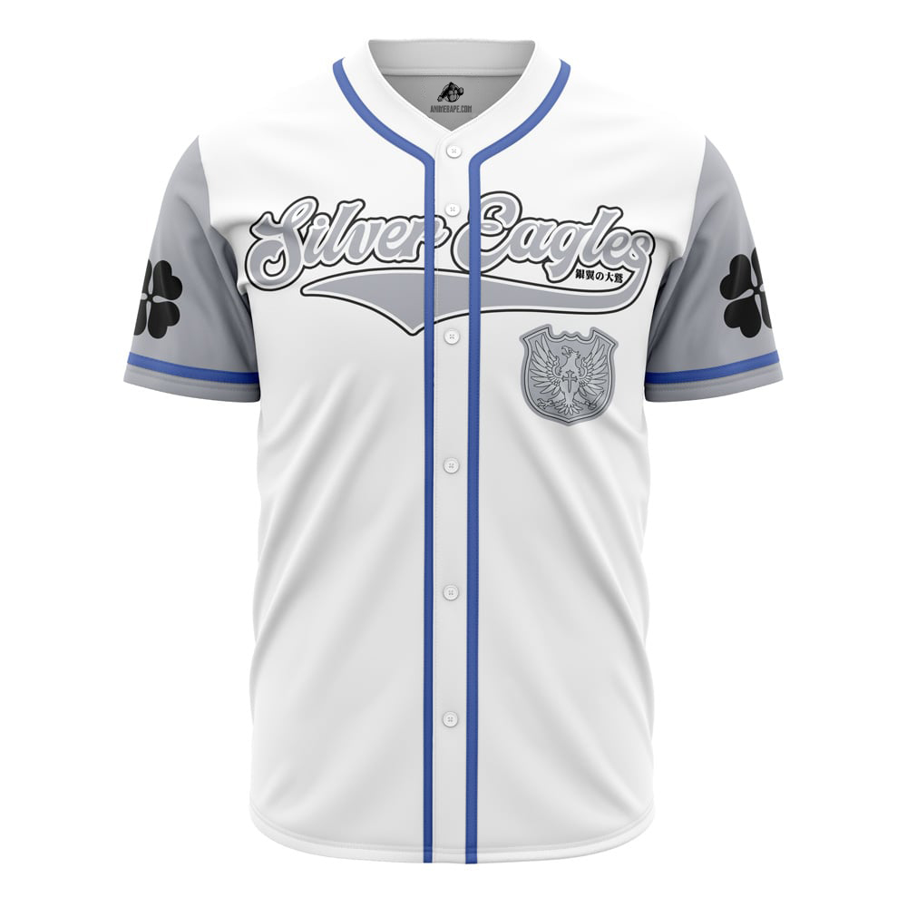 Silver Eagles Black Clover Baseball Jersey