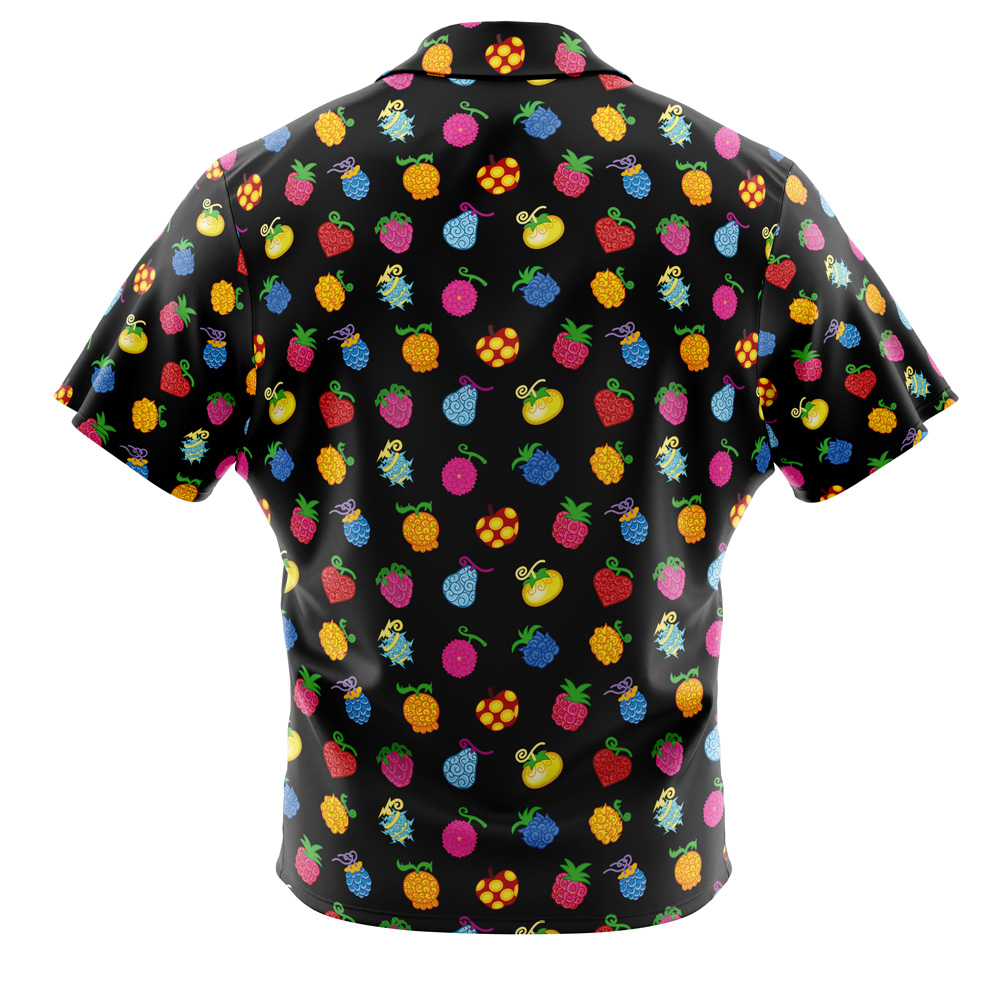 Single Piece of Demon Fruit One Piece Pirates Button Up Hawaiian Shirt