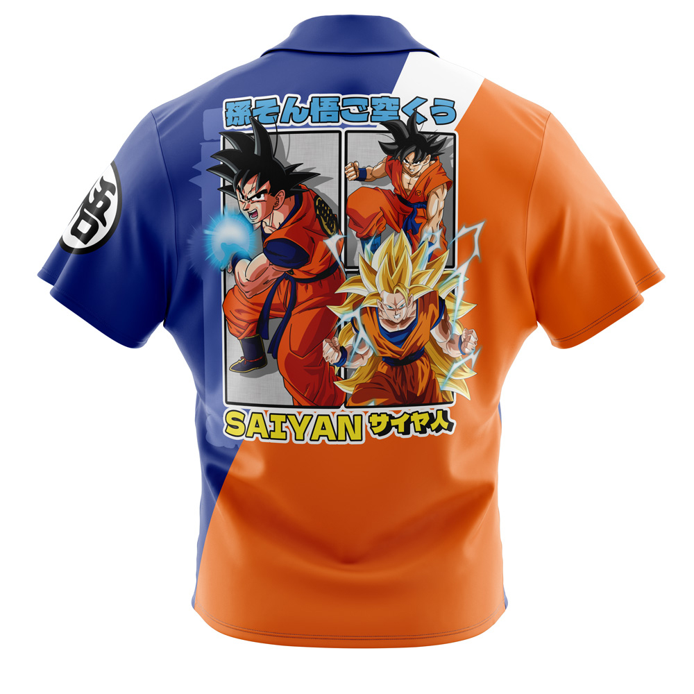 Son Goku DBZ Button Up Hawaiian Shirt