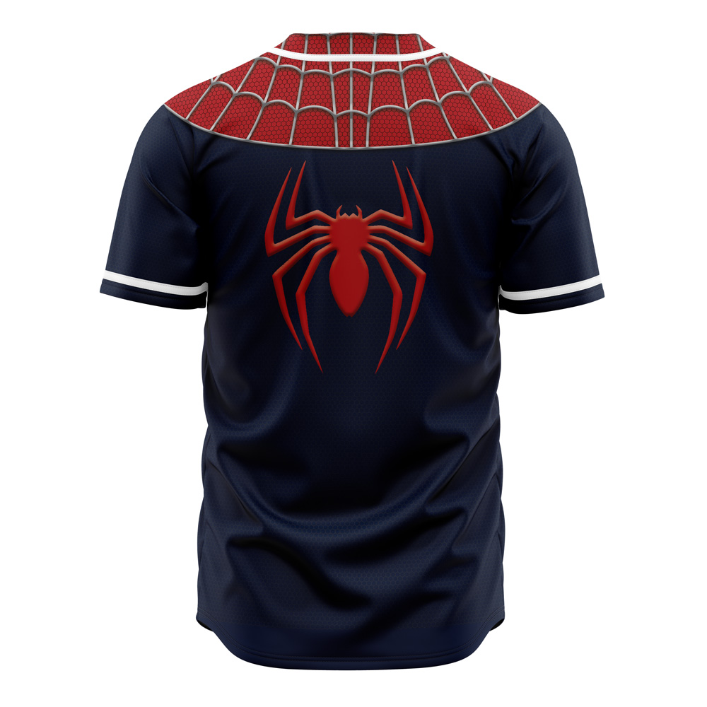 Spiderman Cosplay Marvel Baseball Jersey