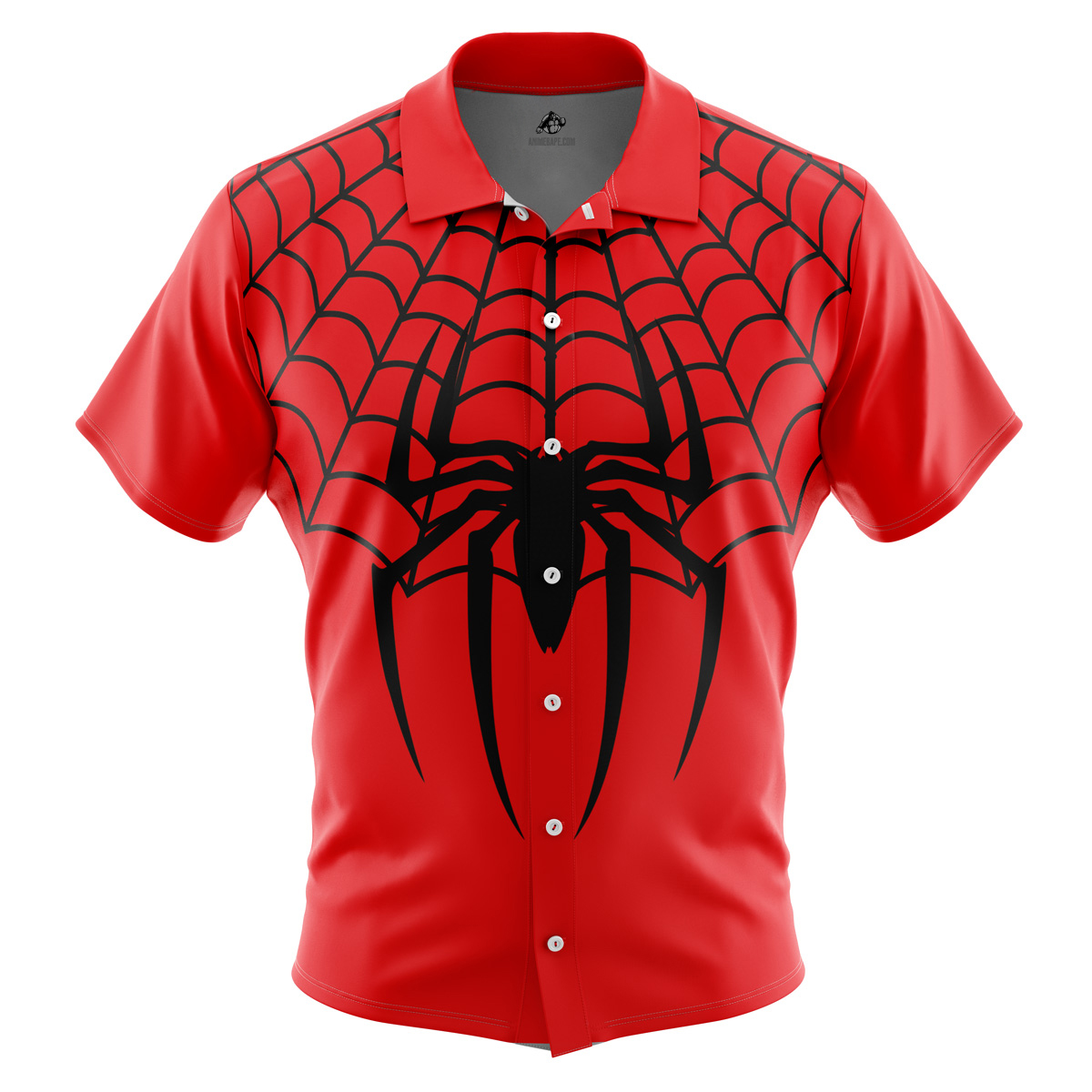 Spiderman Marvel Comics Button Up Hawaiian Shirt