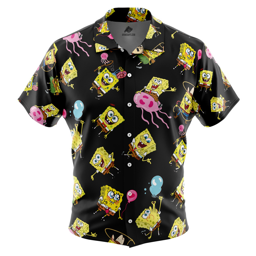 Spongebob Mood Spongebob Squarepants Button Up Hawaiian Shirt