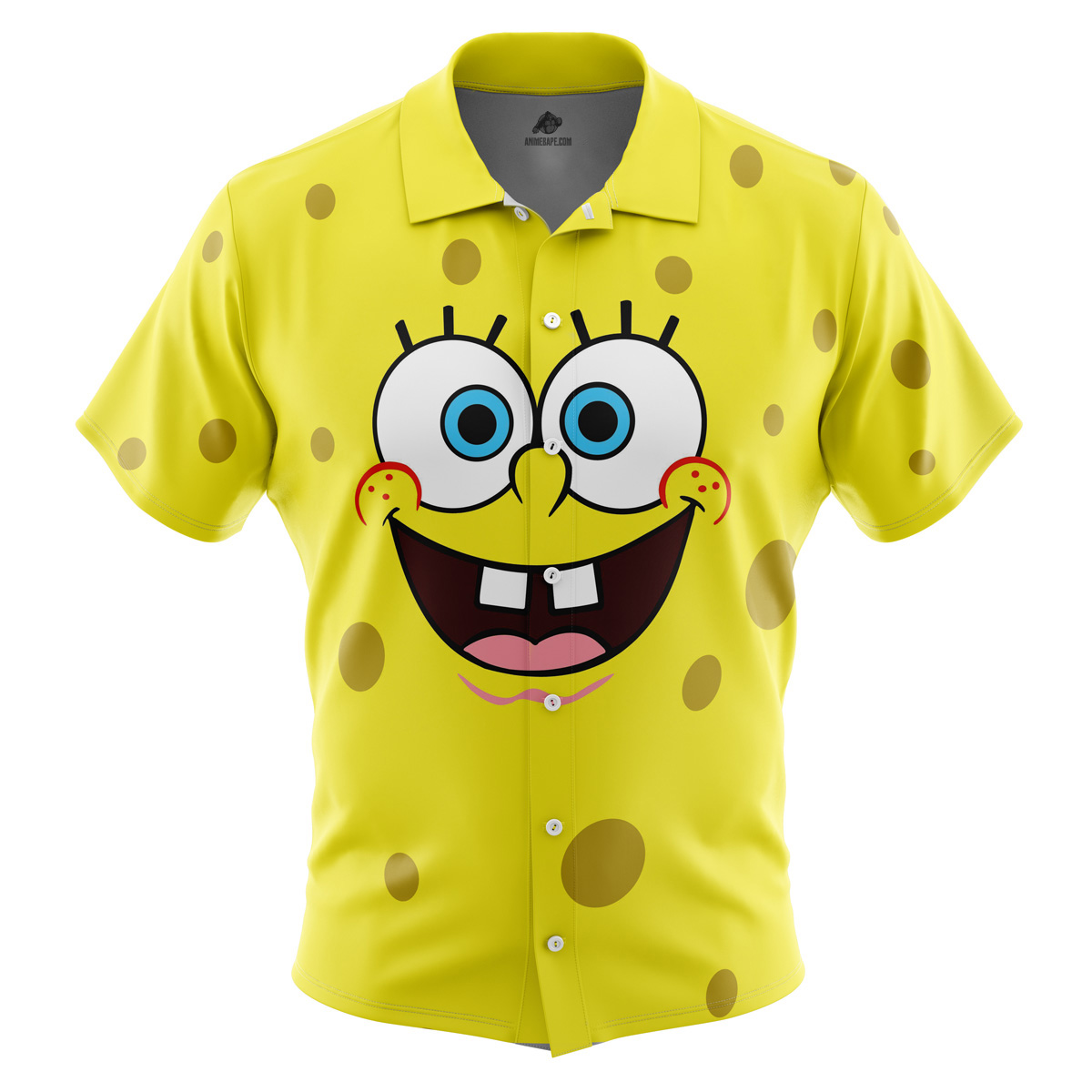 Spongebob SquarePants Nickelodeon Button Up Hawaiian Shirt