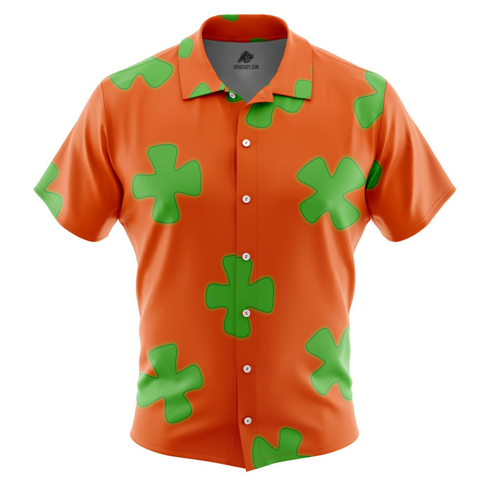 Spongebob Tiki Land Spongebob SquarePants Button Up Hawaiian Shirt