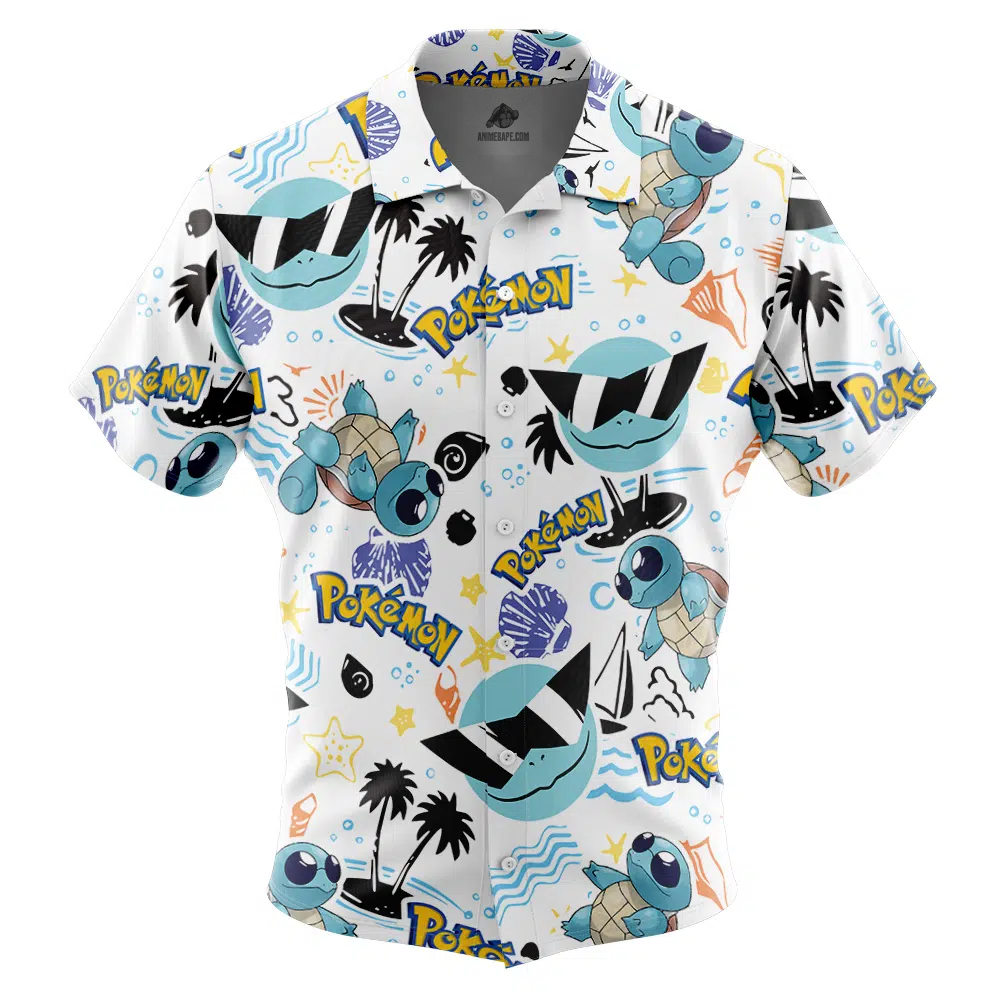 Squirtle Squad V1 Sunglasses Pokemon Button Up Hawaiian Shirt