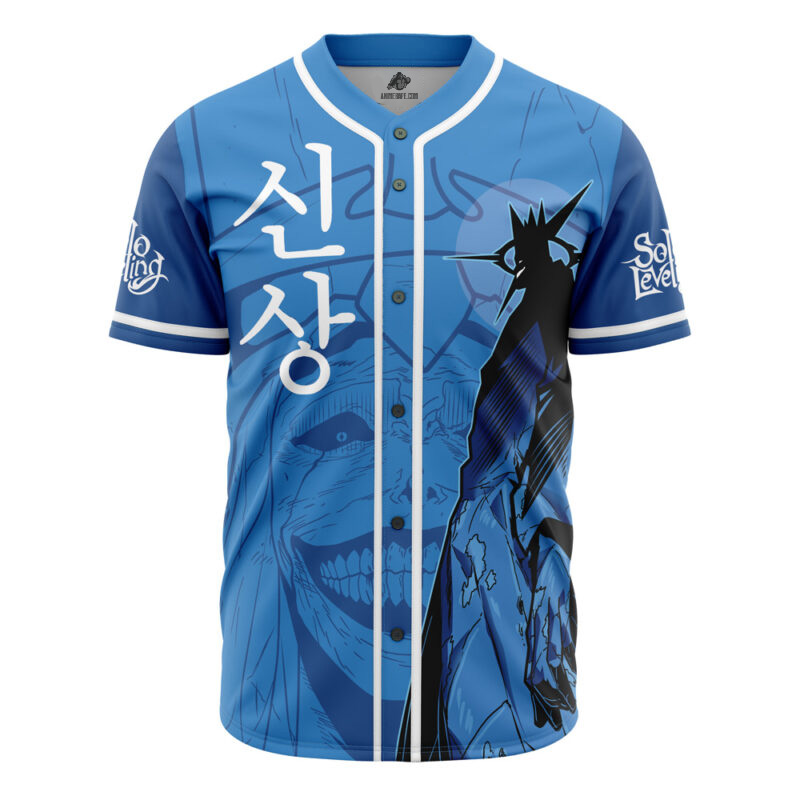 Statue of God Solo Leveling Baseball Jersey
