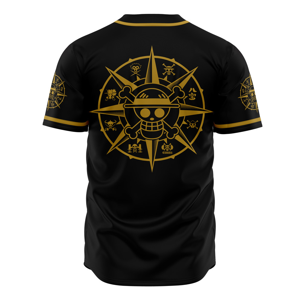 Straw Hat Grand Fleet One Piece Pirates Baseball Jersey