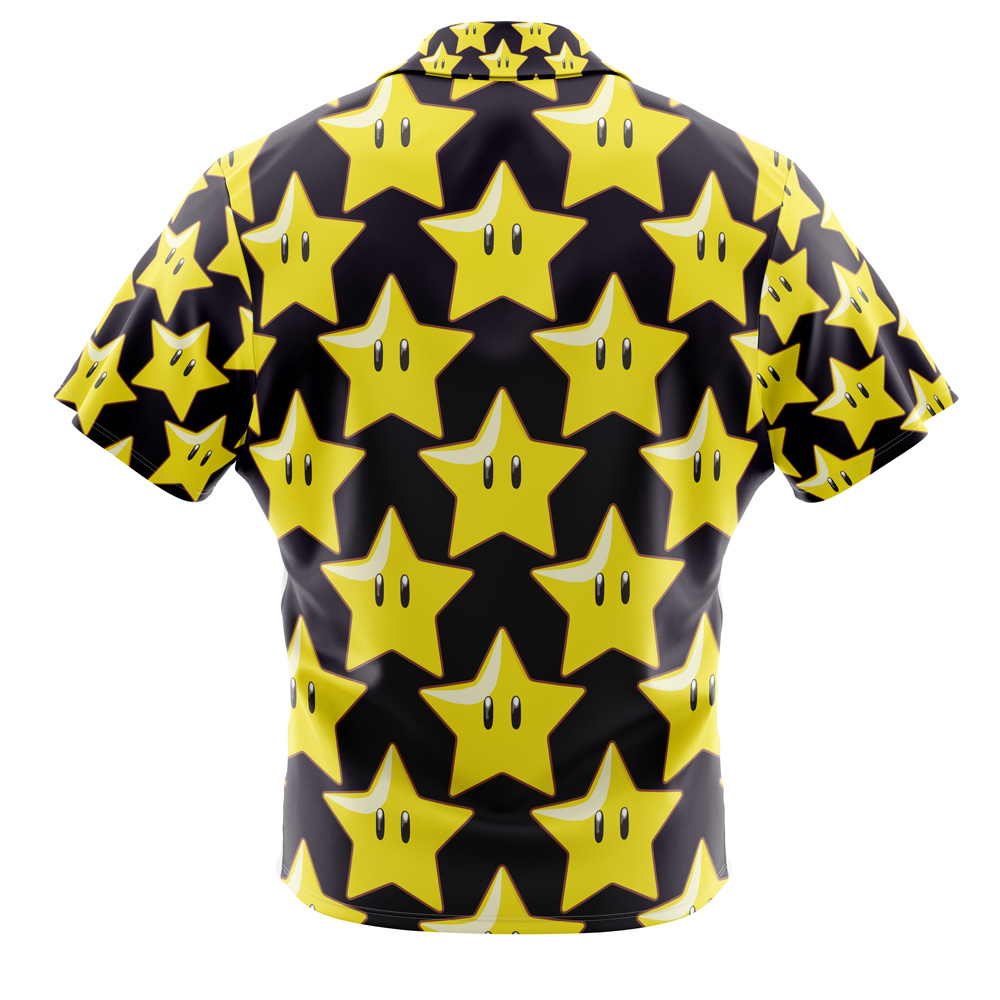 Super Star Super Mario Button Up Hawaiian Shirt