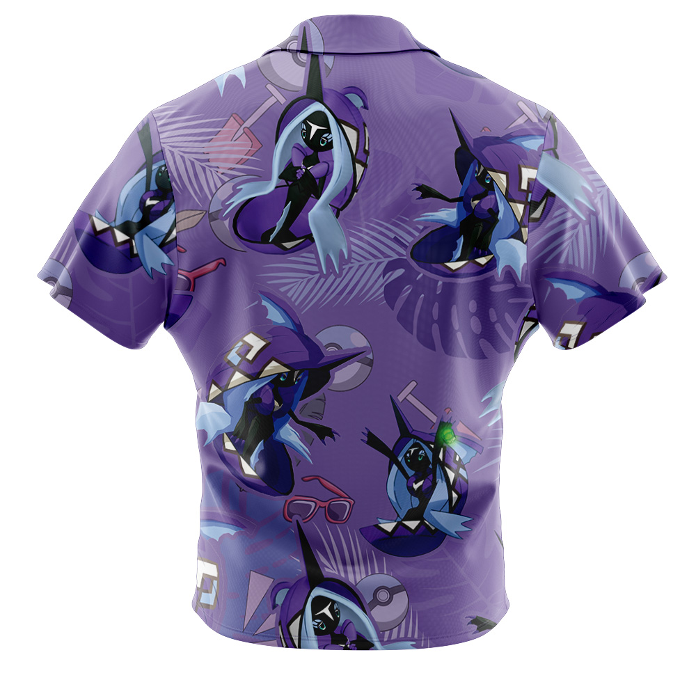 Tapu Fini Pokemon Button Up Hawaiian Shirt