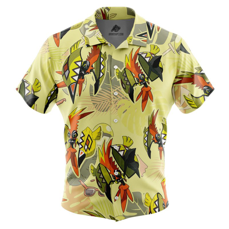 Tapu Koko Pokemon Button Up Hawaiian Shirt